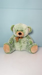 خرس نشسته پارچه برفی